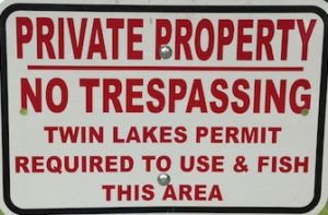 Trespassing Notice